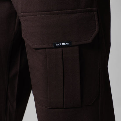 COFFEE FOUR POCKET CARGO SWEATPANTS