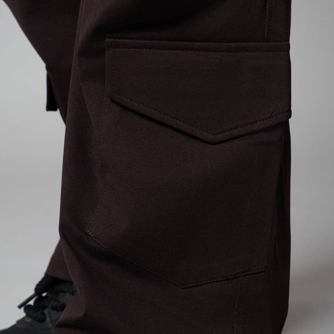 COFFEE FOUR POCKET CARGO SWEATPANTS