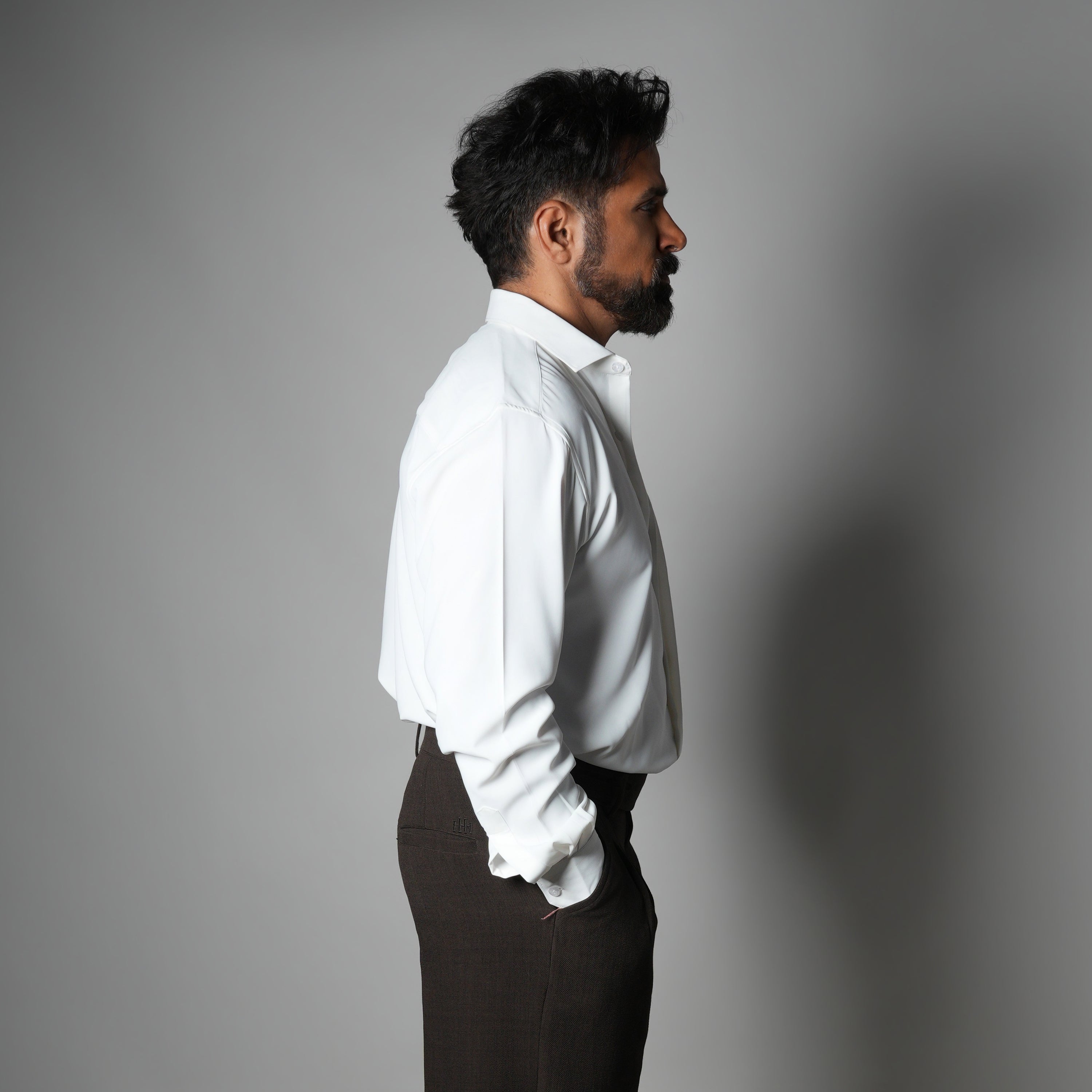 WHITE KOREAN ULTRALITE SHIRT