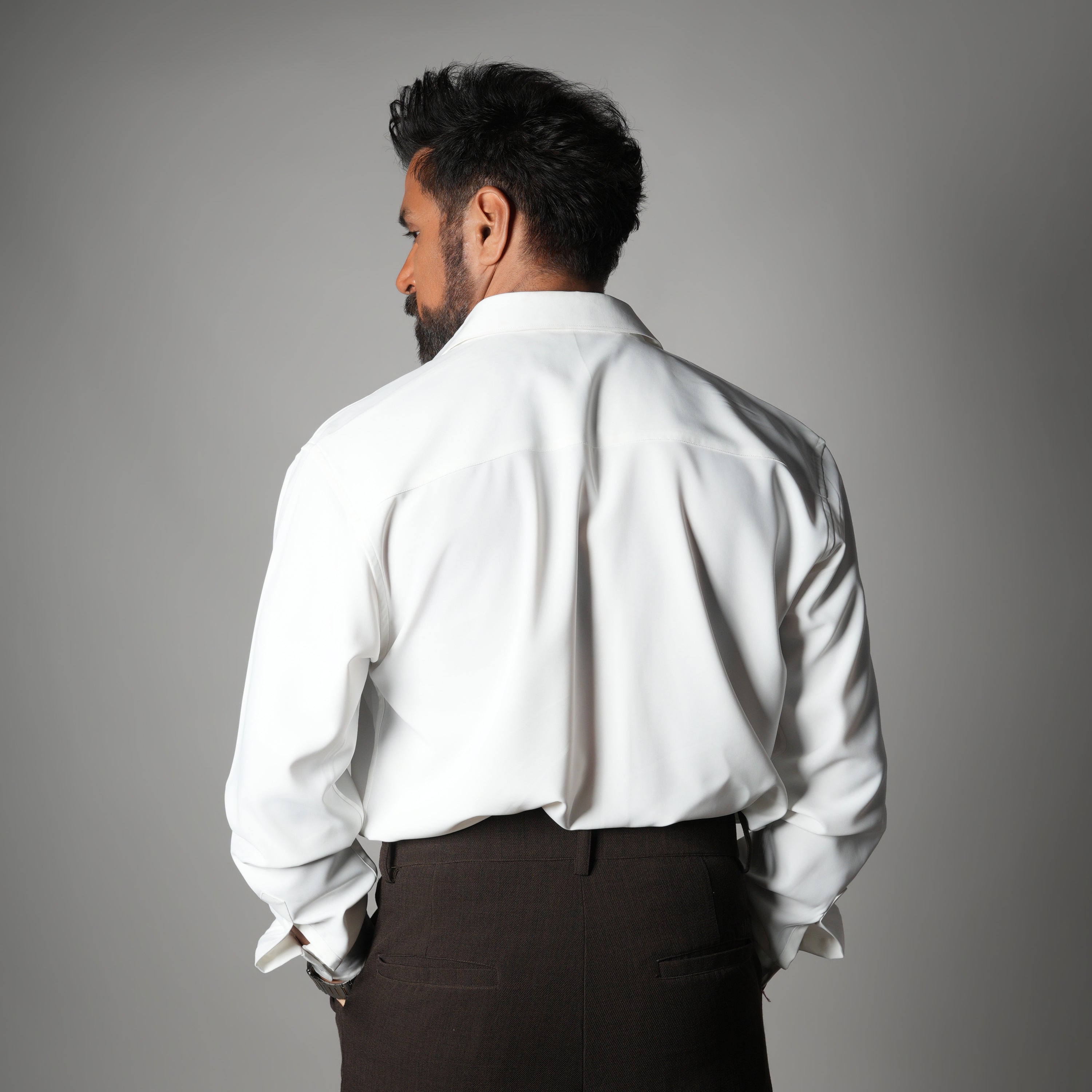 WHITE KOREAN ULTRALITE SHIRT