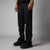 BLACK FOUR POCKET CARGO SWEATPANTS