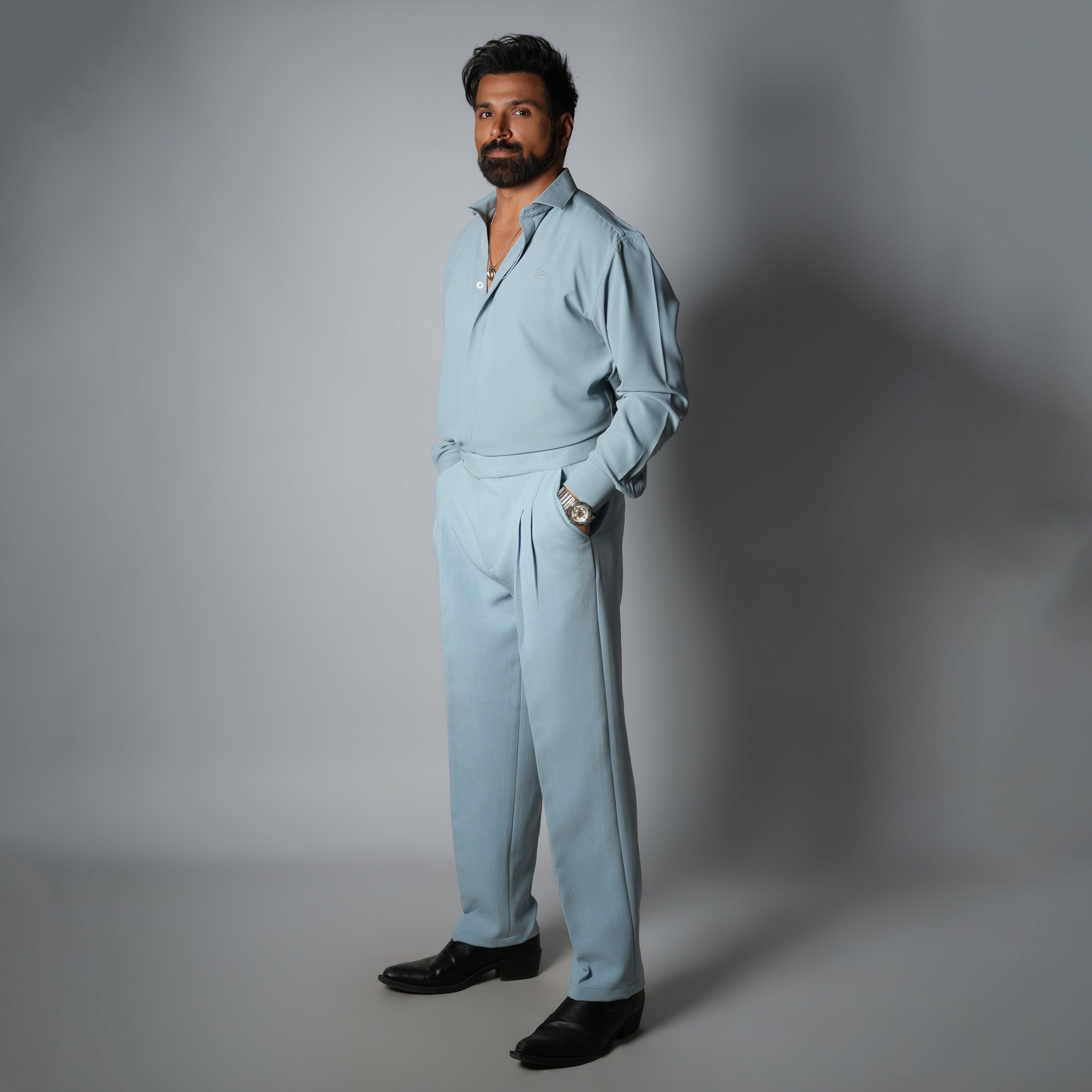 SKY BLUE KOREAN ULTRALITE SHIRT