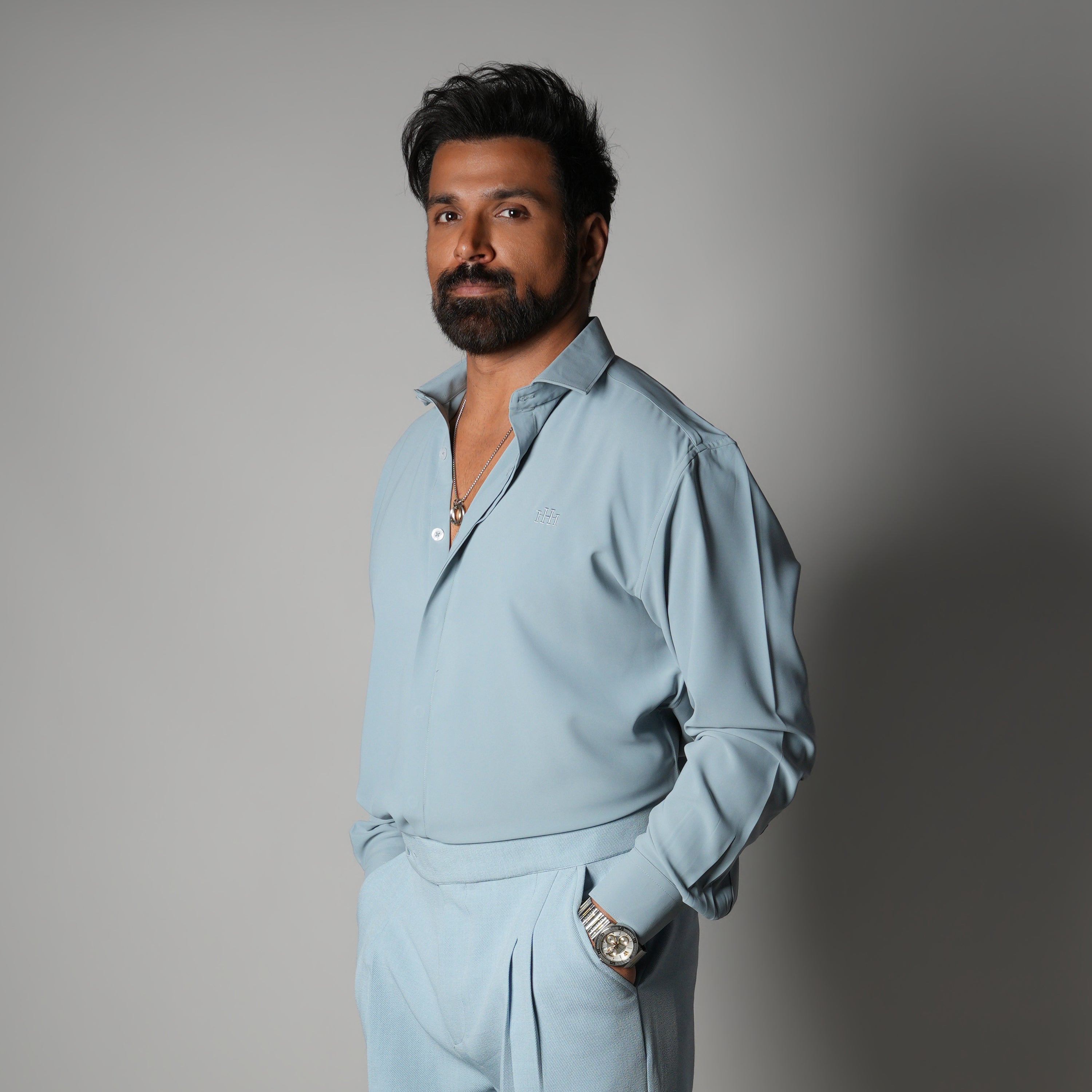 SKY BLUE KOREAN ULTRALITE SHIRT