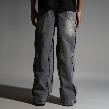 FADED WAVY EDGE DENIM