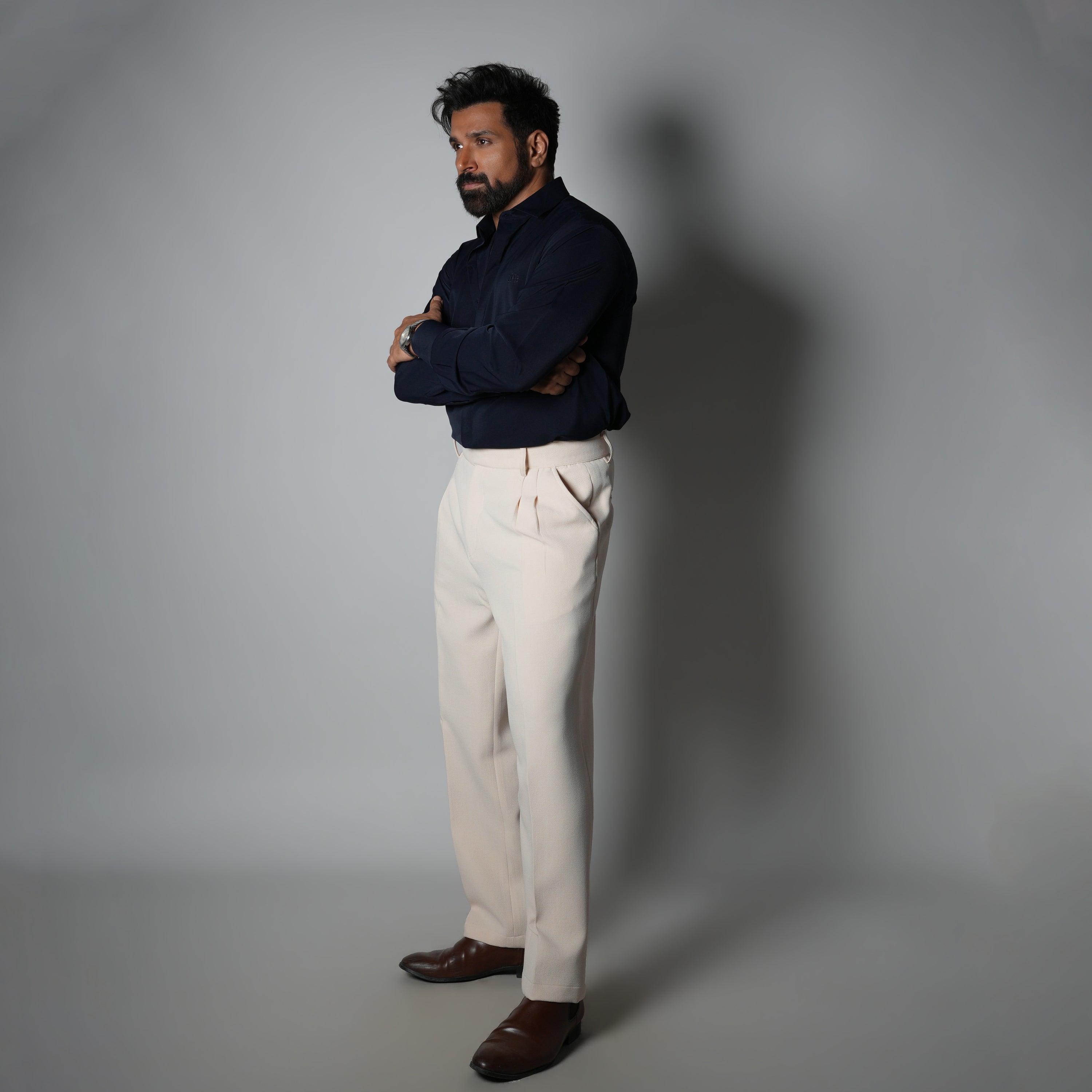 NAVY BLUE KOREAN ULTRALITE SHIRT