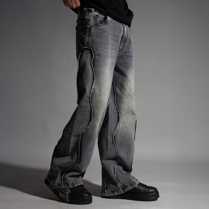 FADED WAVY EDGE DENIM
