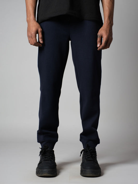 NAVY PATCH SWEATPANTS