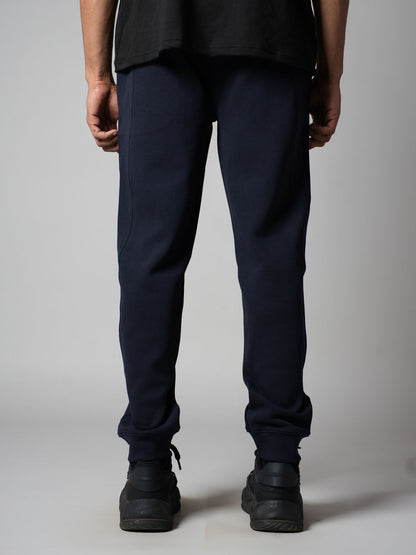 NAVY PATCH SWEATPANTS