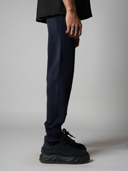 NAVY PATCH SWEATPANTS