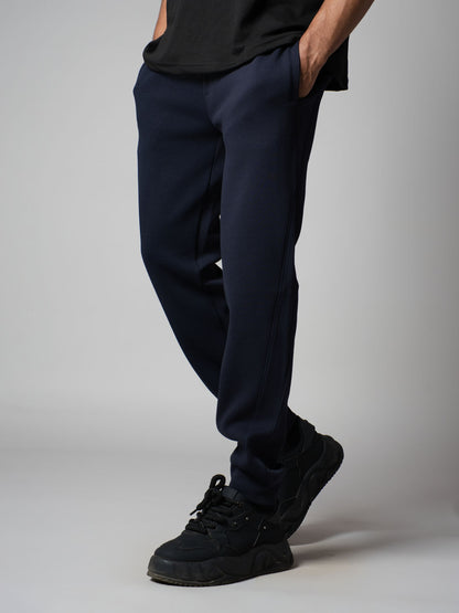 NAVY PATCH SWEATPANTS