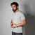 GREY SEAMLESS TEXTURED POLO