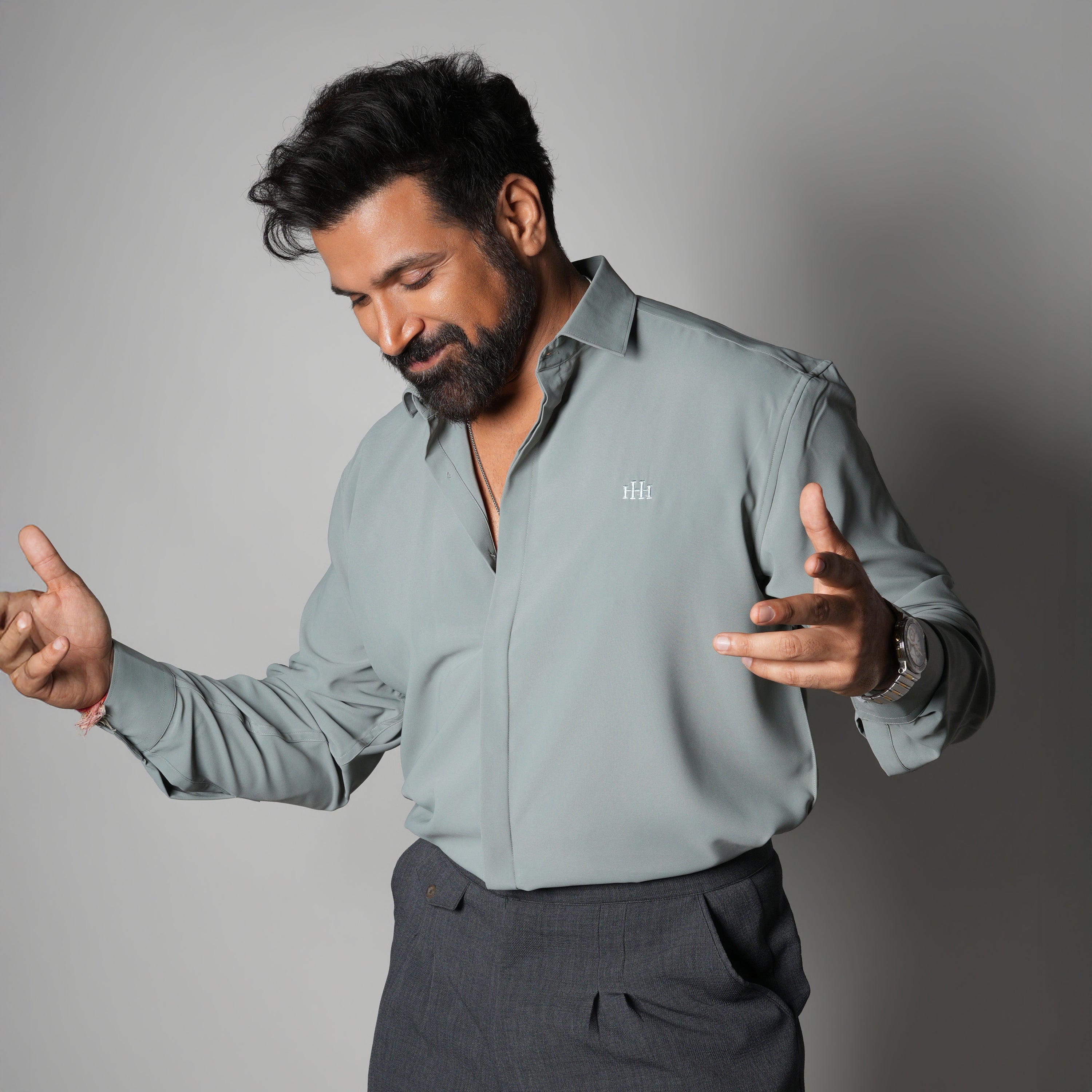 SAGE GREY KOREAN ULTRALITE SHIRT