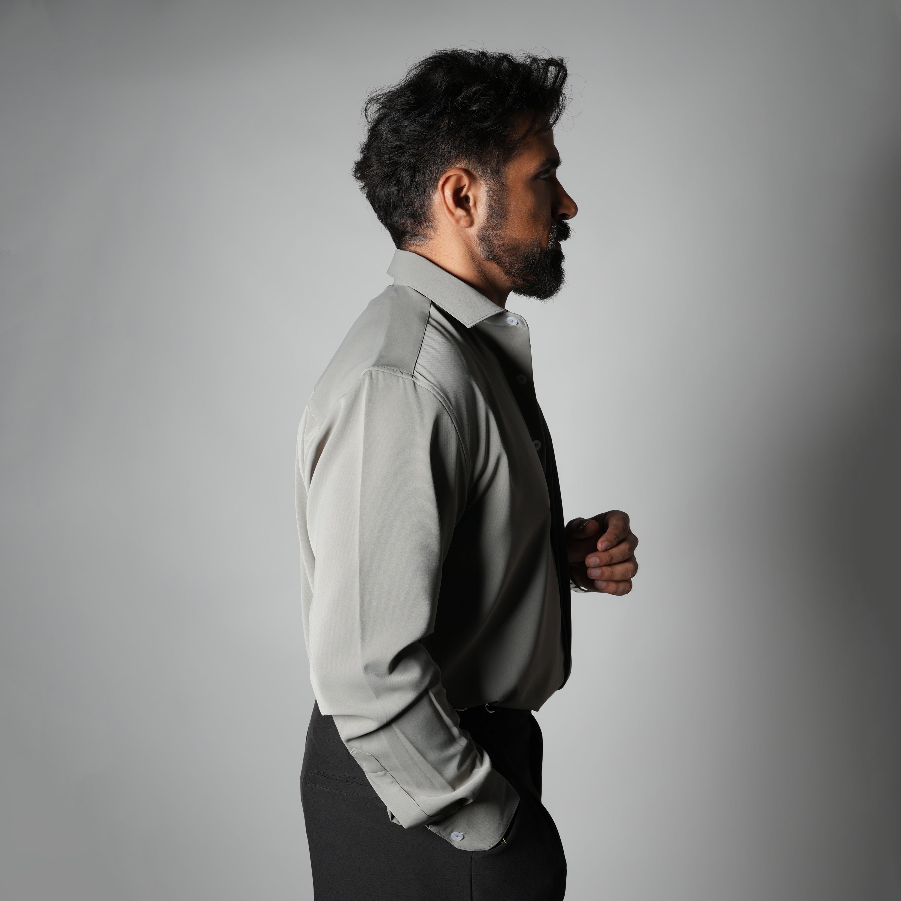 GREY KOREAN ULTRALITE SHIRT