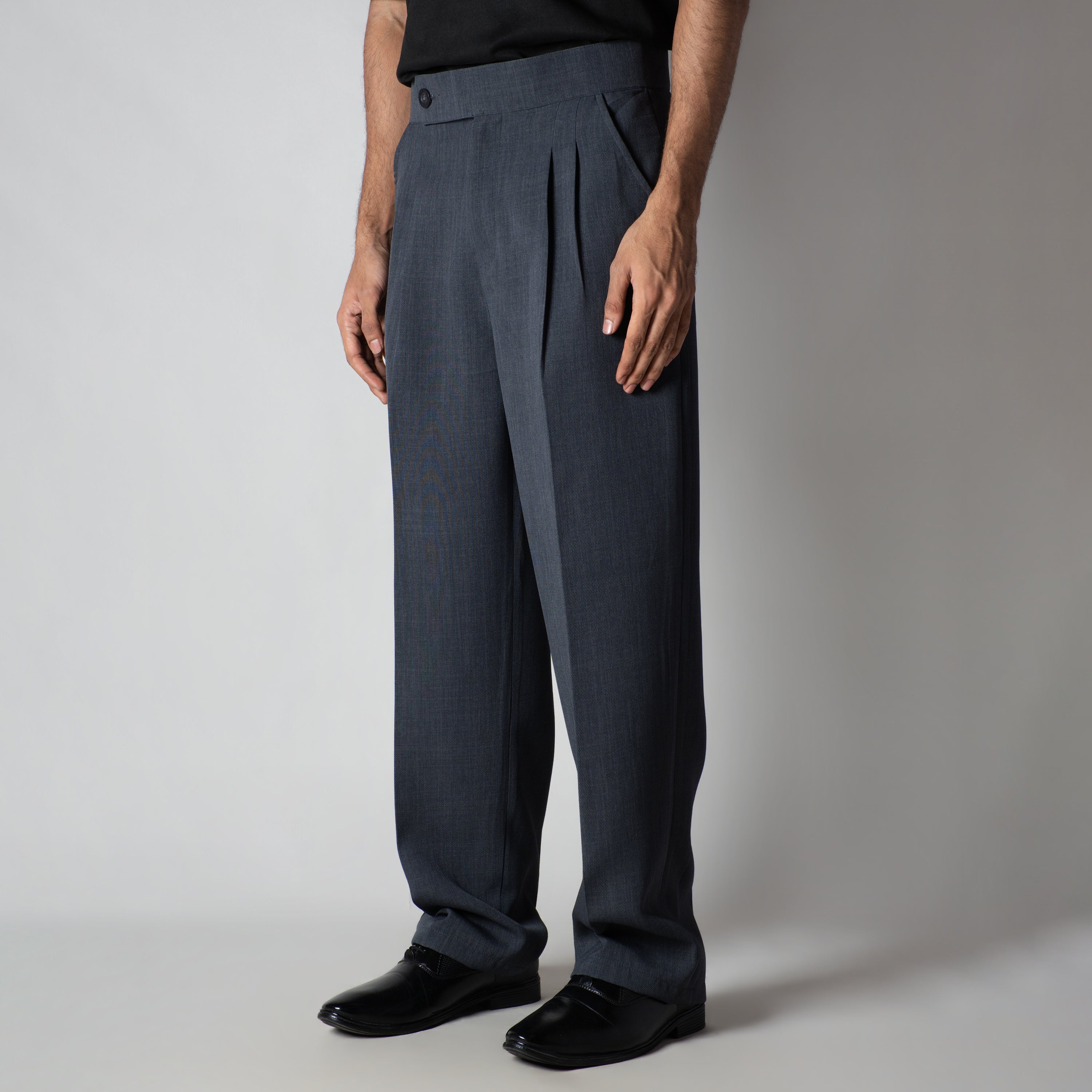 DARK SINGLE BUTTON TROUSER