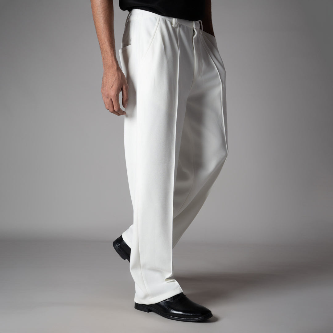 WHITE CLASSIC PANTS