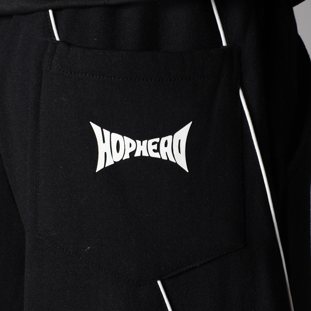 BLACK VERTEX FLEECE BAGGY SWEATPANTS