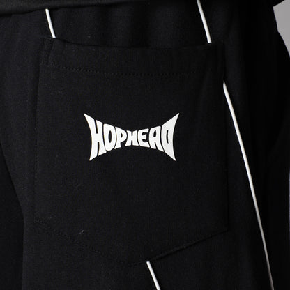 BLACK VERTEX FLEECE BAGGY SWEATPANTS