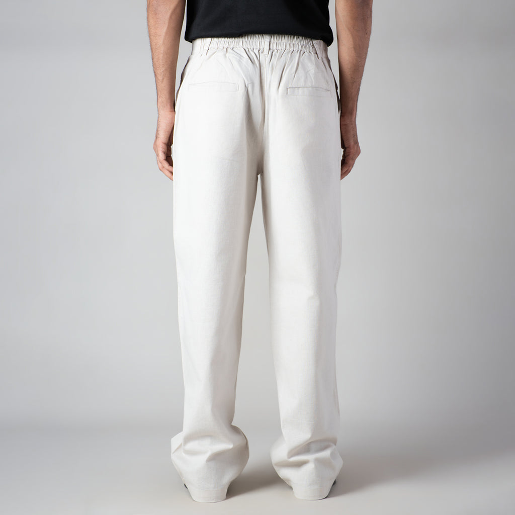 BEIGE LINEN PANTS