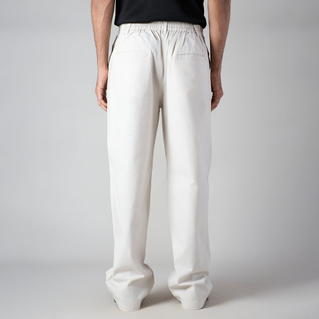 BEIGE LINEN PANTS