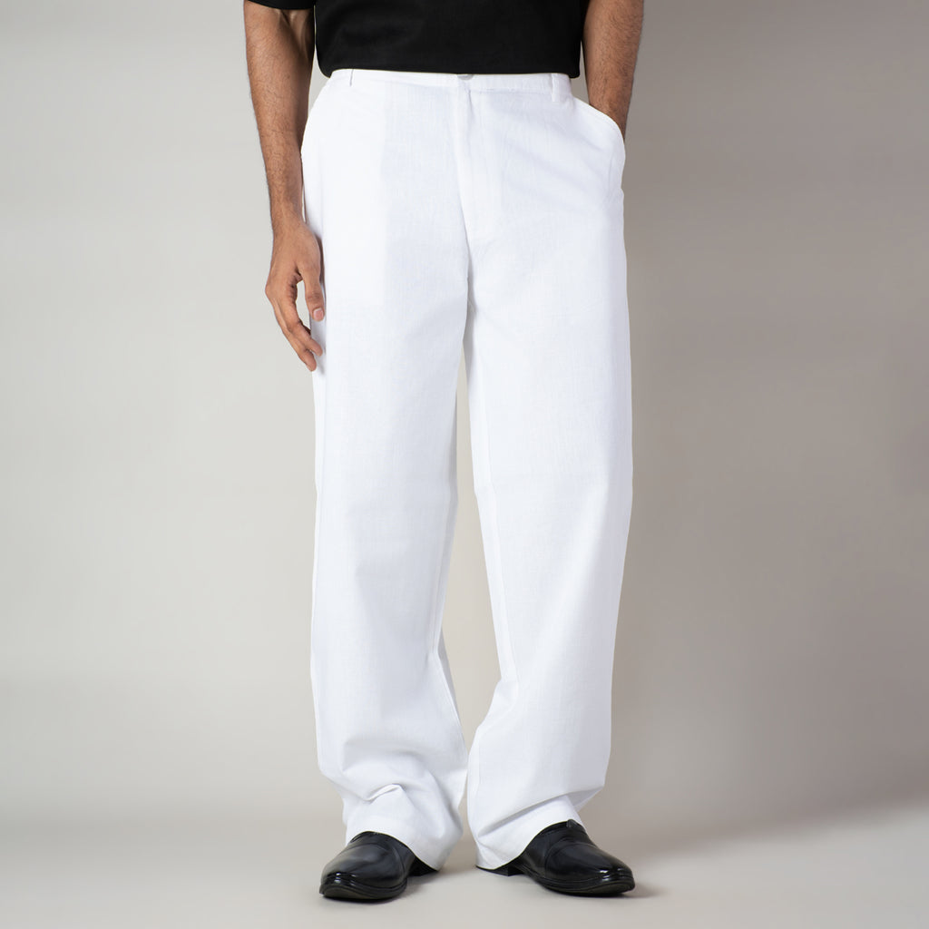 WHITE LINEN PANTS