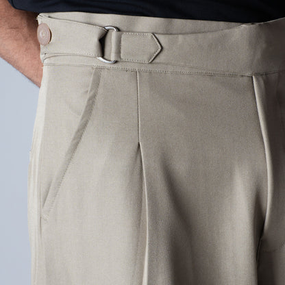 KHAKHI D-RING ITALIAN STYLE TROUSER