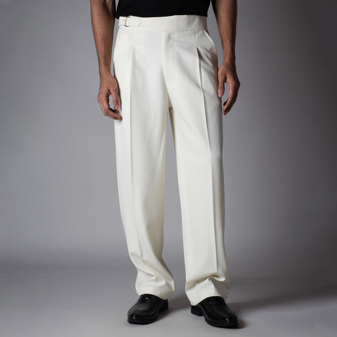 OFF-WHITE D-RING ITALIAN STYLE TROUSER