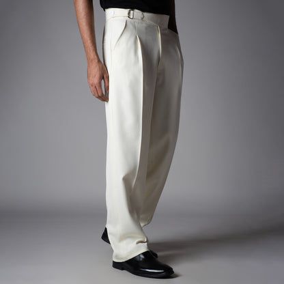 OFF-WHITE D-RING ITALIAN STYLE TROUSER