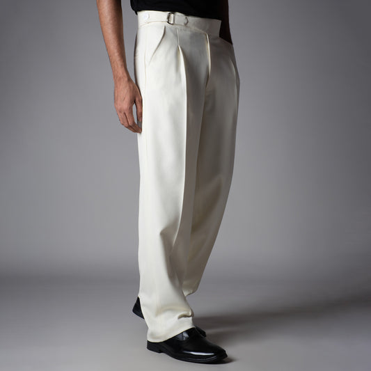 OFF-WHITE D-RING ITALIAN STYLE TROUSER