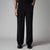 BLACK LONG FLAP TEXTURED TROUSER