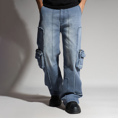 BLUE 3D CIRCUIT DENIM