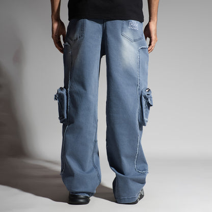 BLUE 3D CIRCUIT DENIM