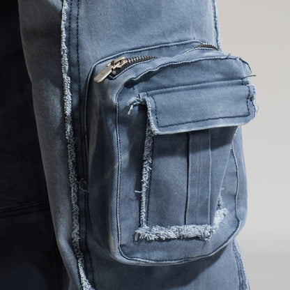 BLUE 3D CIRCUIT DENIM