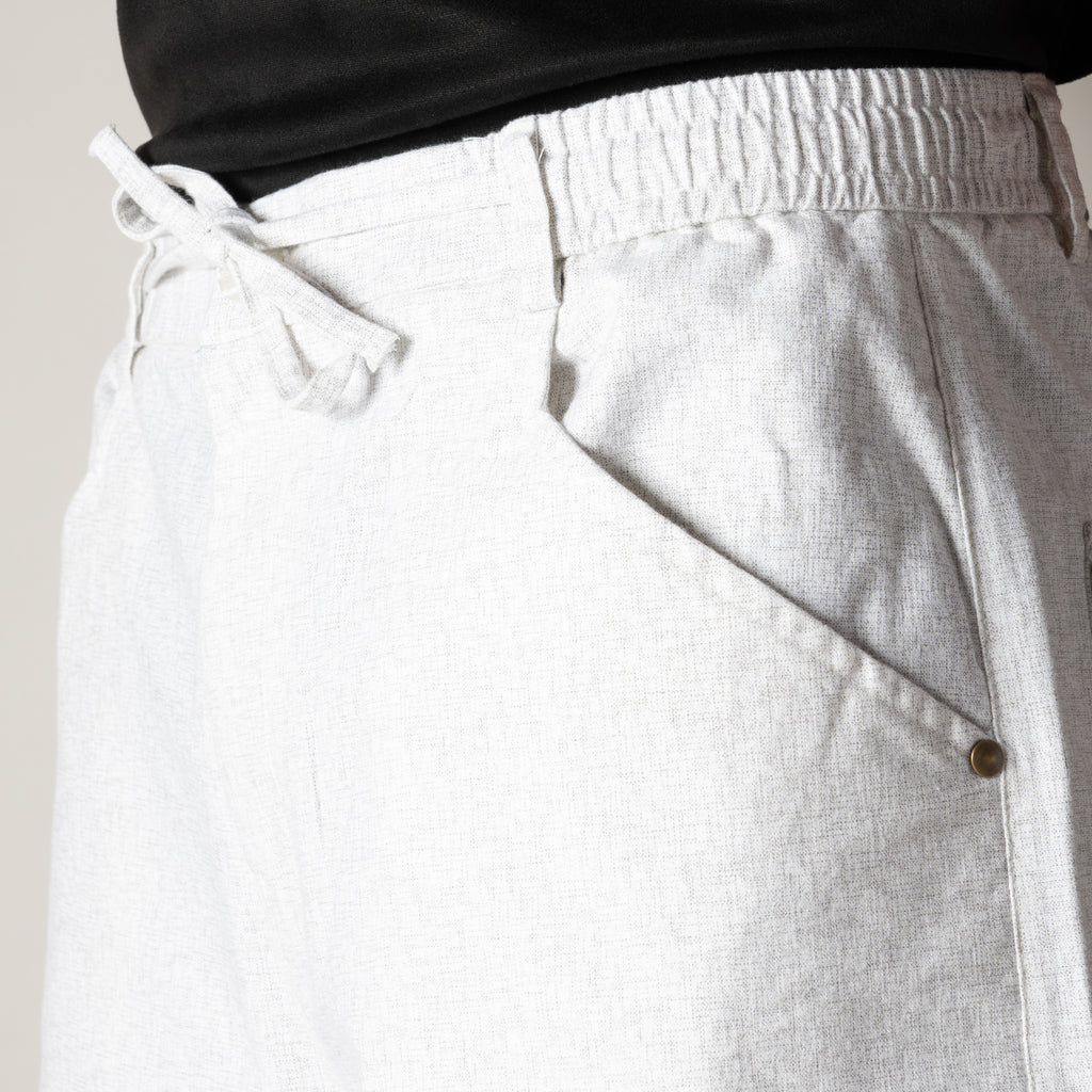 WHITE SOFTMOVE COTTON PANTS