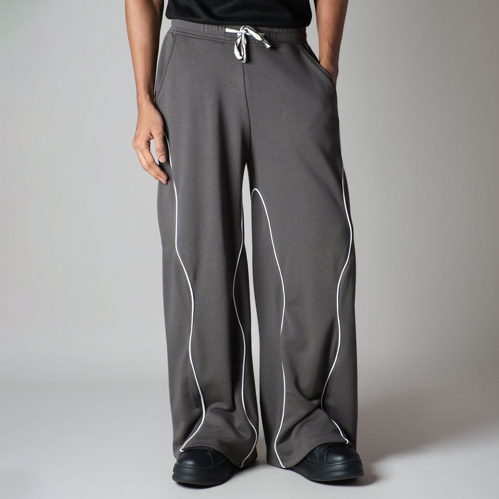 CHARCOAL WAVY EDGE SWEATPANT