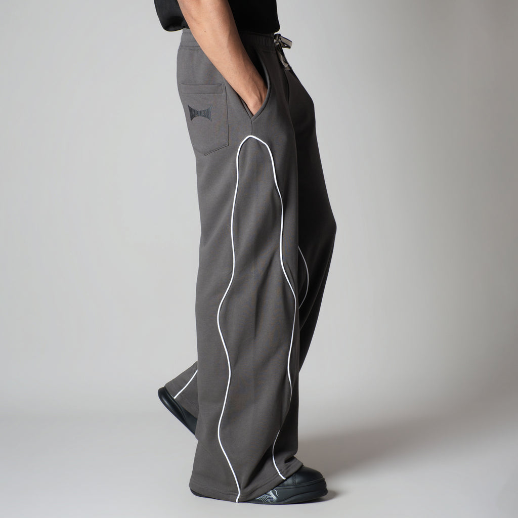 CHARCOAL WAVY EDGE SWEATPANT