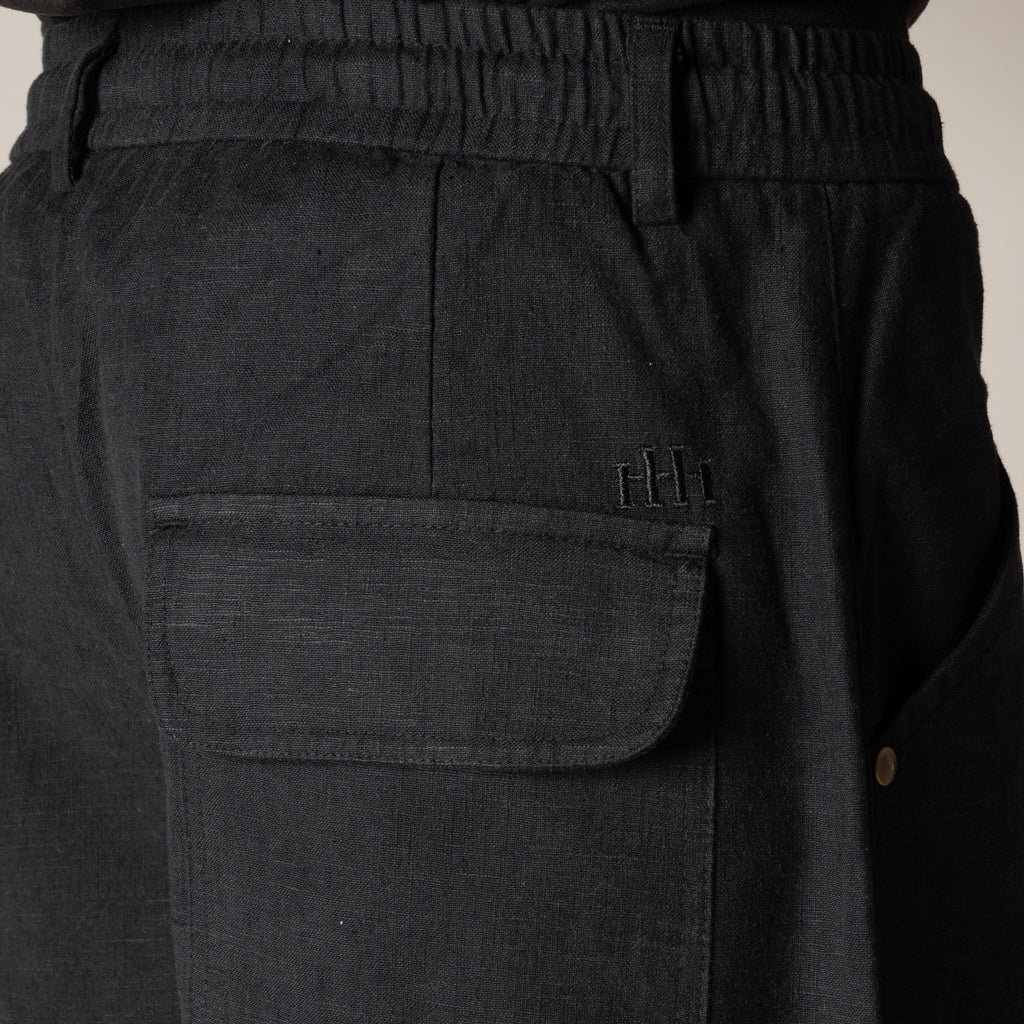 BLACK SOFTMOVE COTTON PANTS