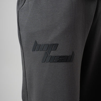 CHARCOAL & BLACK POINTED PANEL SWEATPANTS