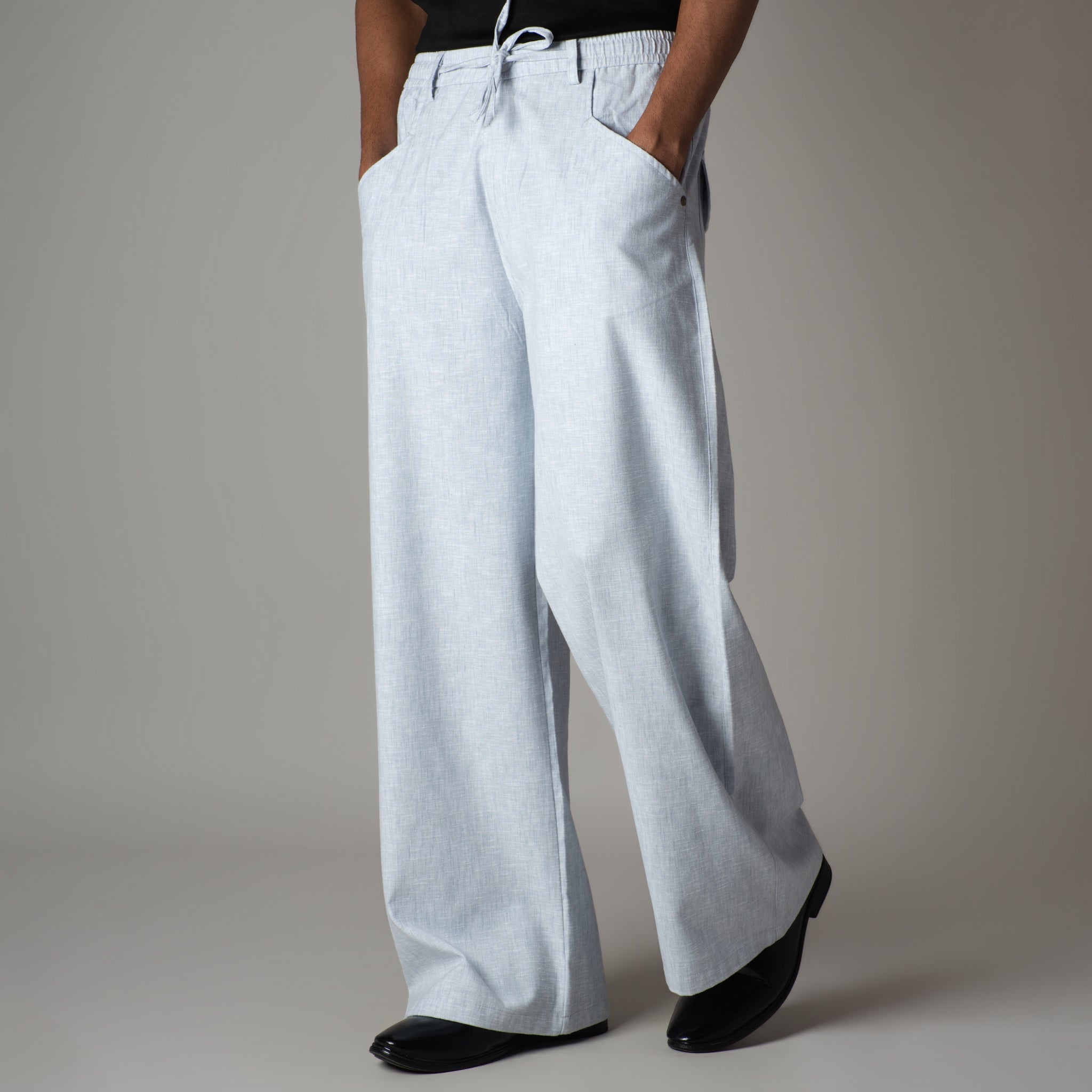 ICE BLUE SOFTMOVE COTTON PANTS