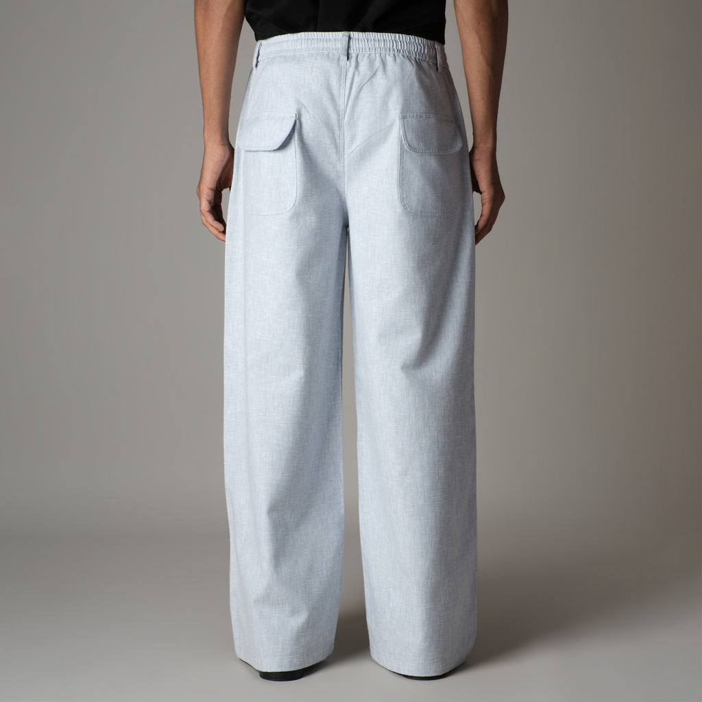 ICE BLUE SOFTMOVE COTTON PANTS