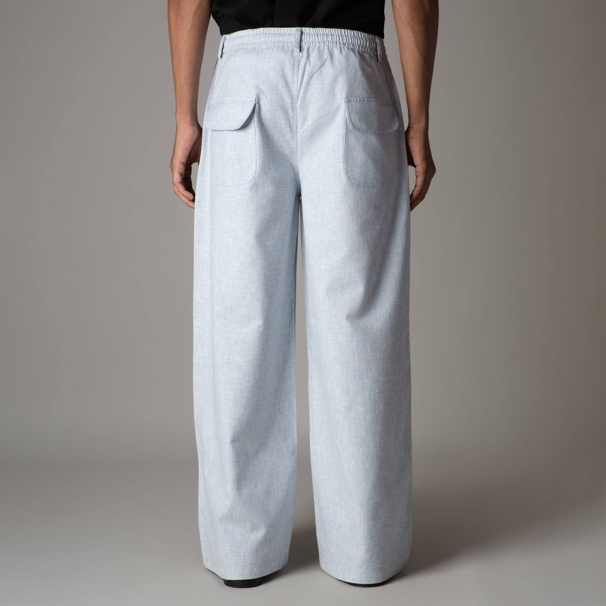 ICE BLUE SOFTMOVE COTTON PANTS