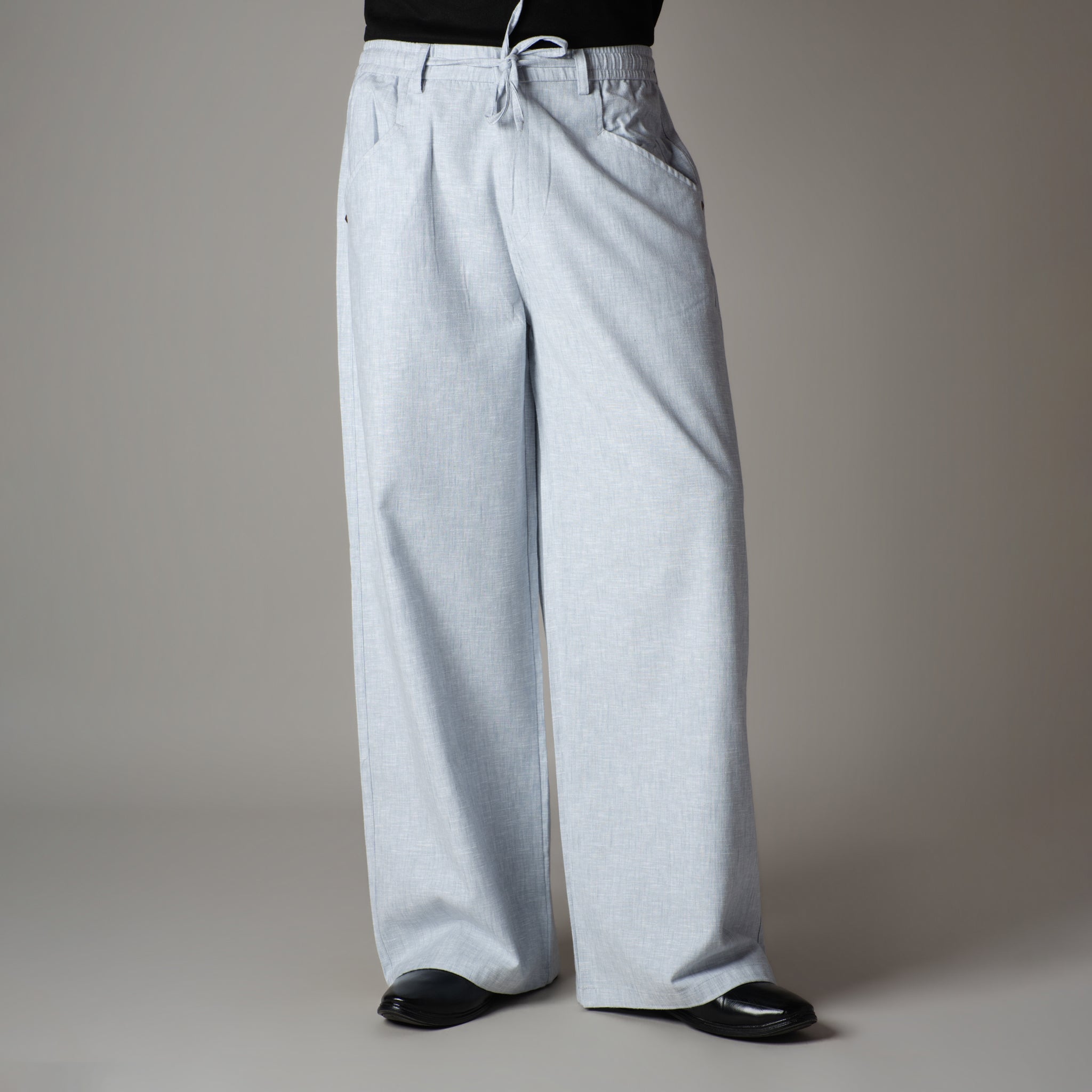 ICE BLUE SOFTMOVE COTTON PANTS