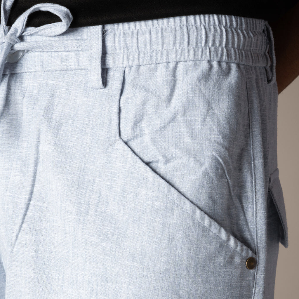 ICE BLUE SOFTMOVE COTTON PANTS