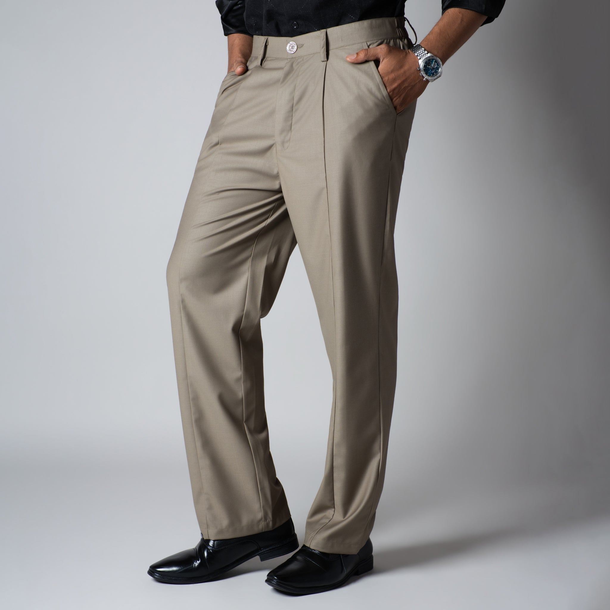 KHAKI MONO FIT TROUSER