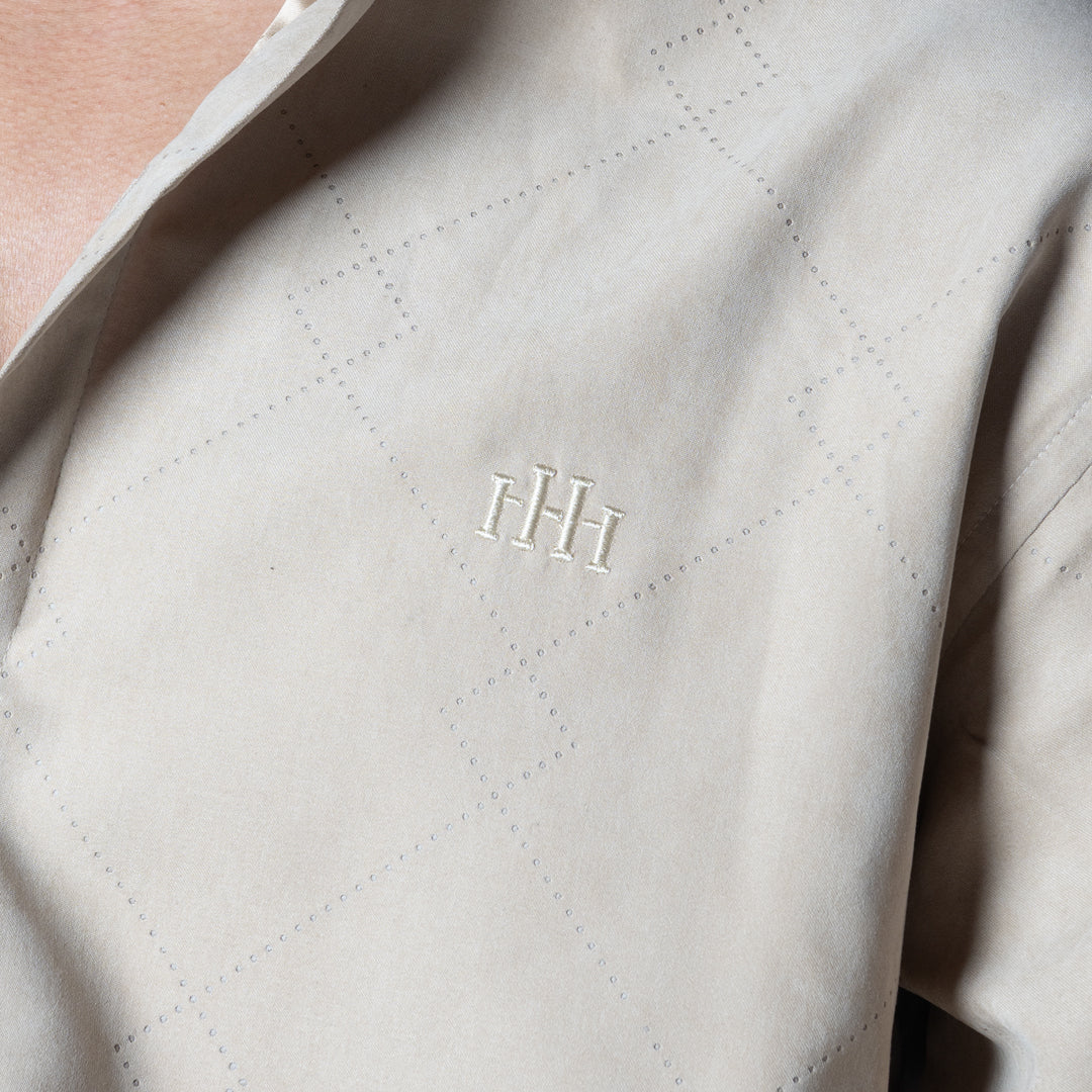 BEIGE SUEDE LASER LUXE SHIRT