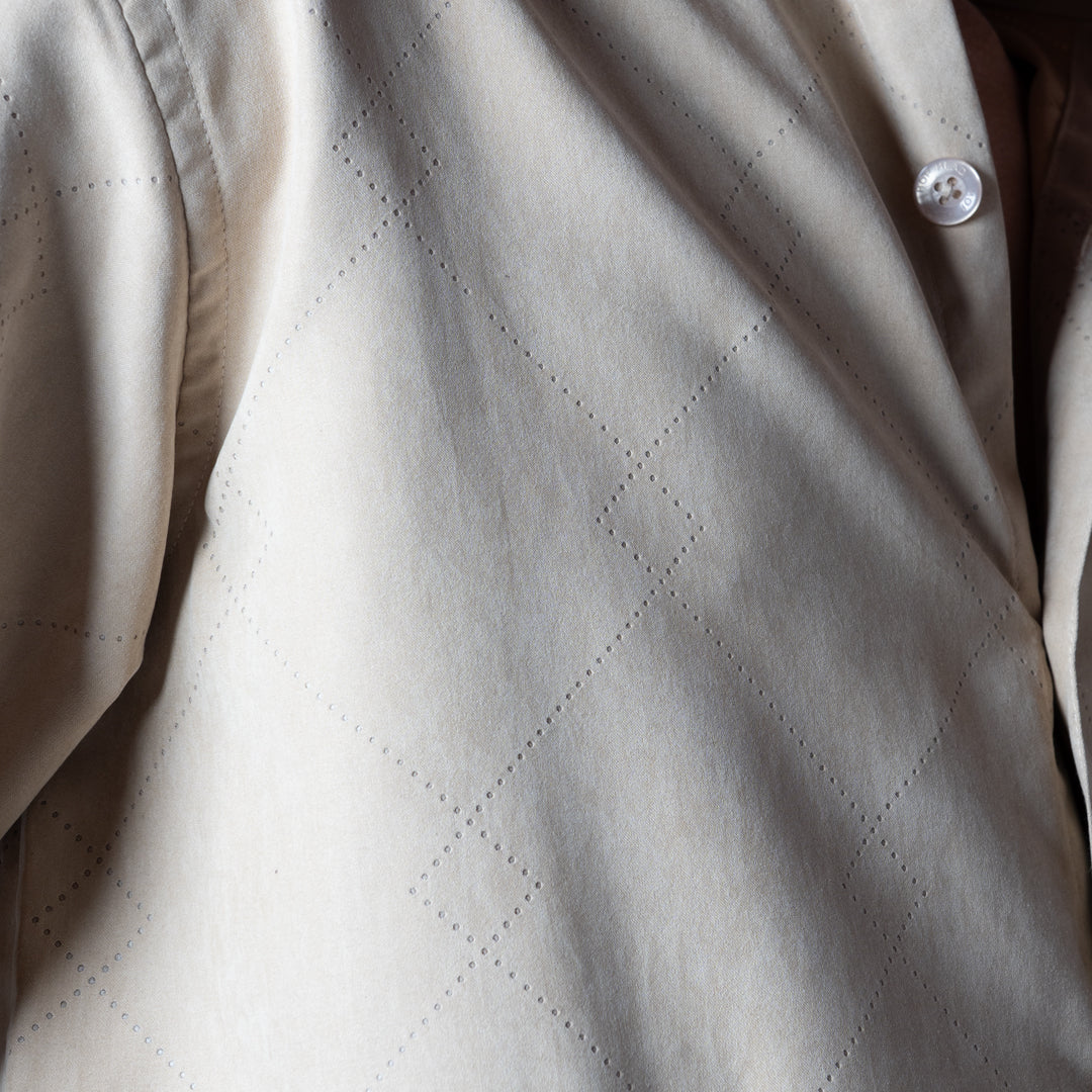 BEIGE SUEDE LASER LUXE SHIRT