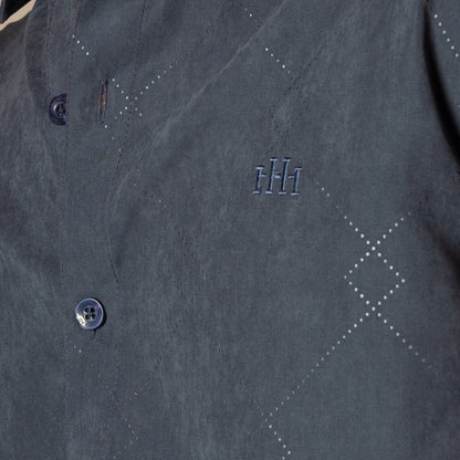 DUSTY BLUE SUEDE LASER LUXE SHIRT