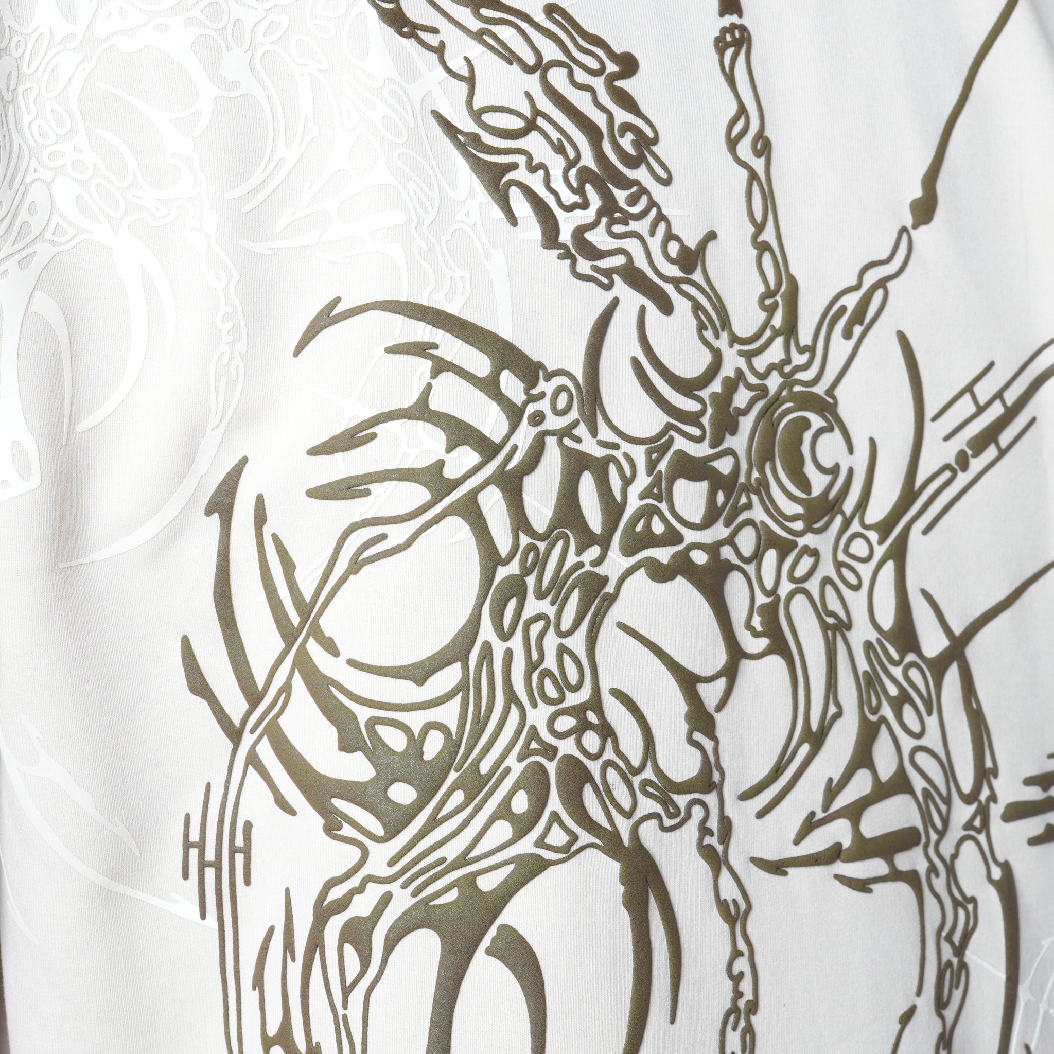 MORNING STAR IVORY SLEEVELESS GRAPHIC T-SHIRT