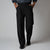 BLACK D-RING ITALIAN STYLE TROUSER