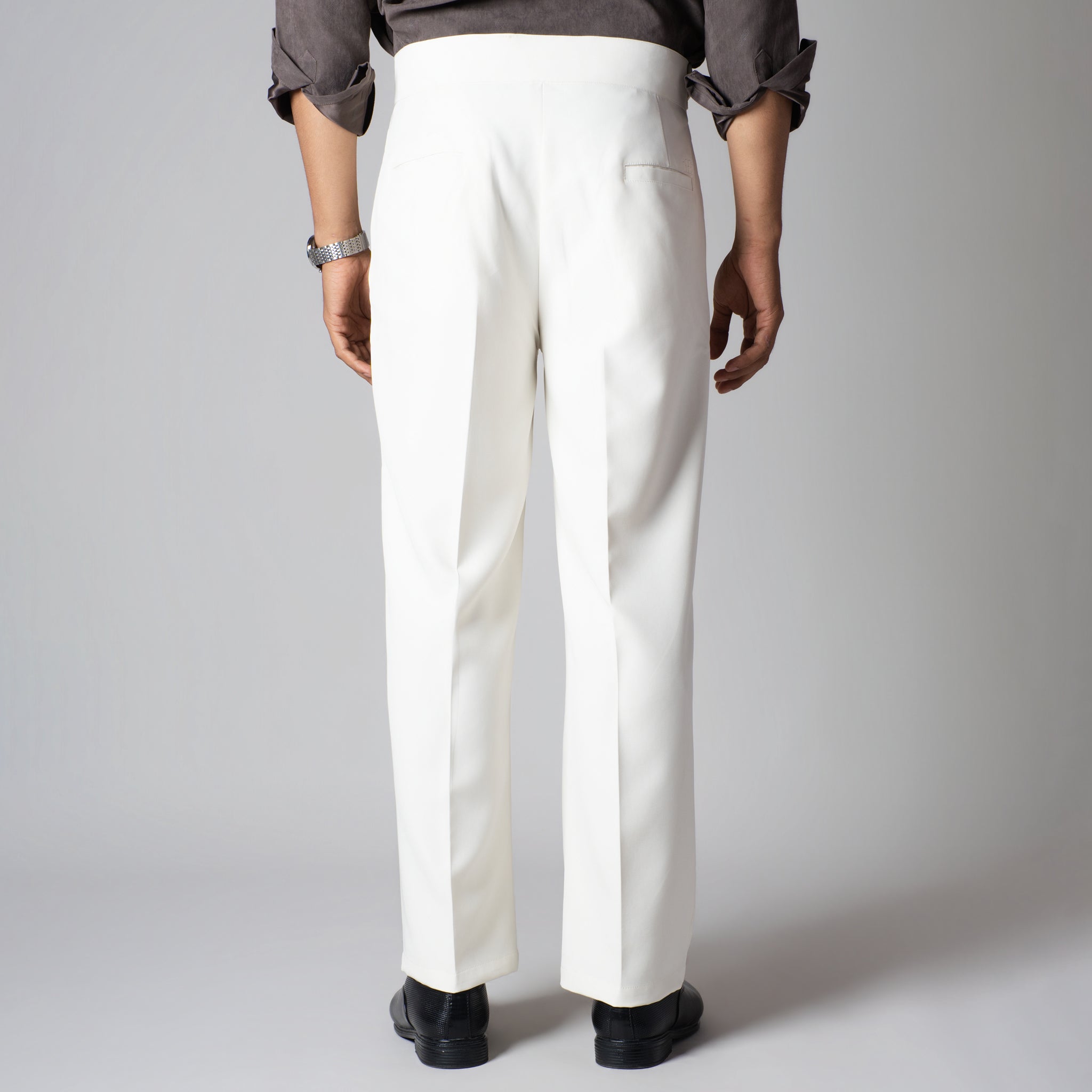 OFF-WHITE D-RING ITALIAN STYLE TROUSER