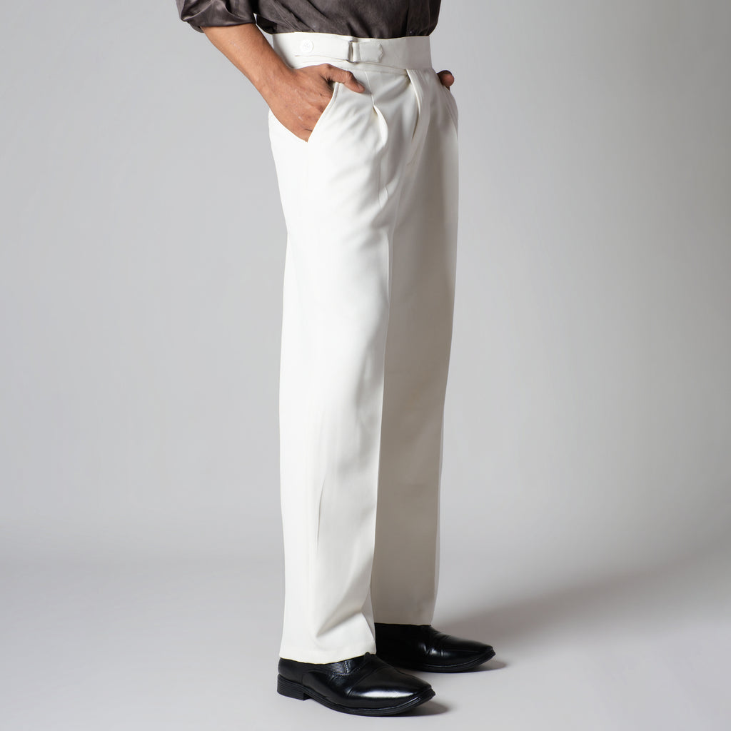 OFF-WHITE D-RING ITALIAN STYLE TROUSER